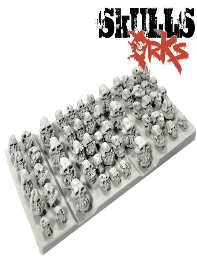 Green Stuff World for Models and Miniatures 21 Resin Ork Skulls 1387 - Image 1